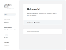 Tablet Screenshot of littlebarnstudio.com